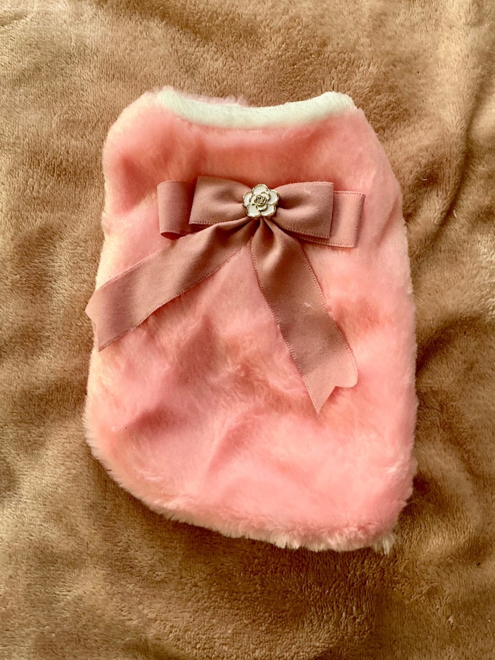 Boutique over coat dog vest